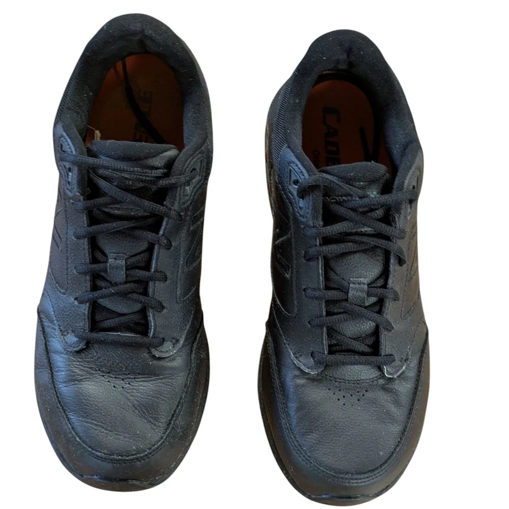 New Balance 928V3 Black Leather Walking Shoes Sneakers Mens 9 Womens 10.5
